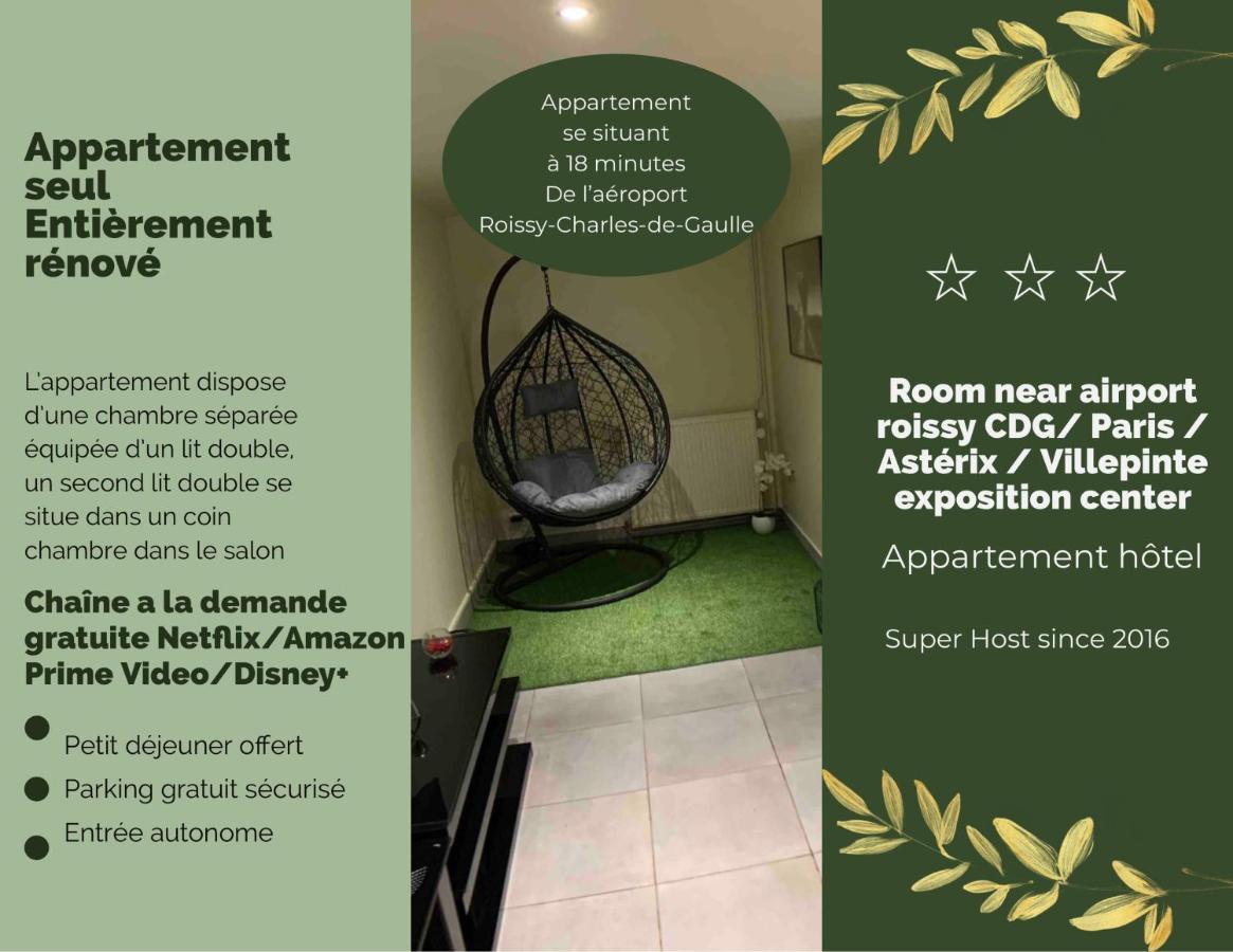 Appartement Cosy Proche Roissy Cdg Asterix Disneyland Paris غوسافْييل المظهر الخارجي الصورة